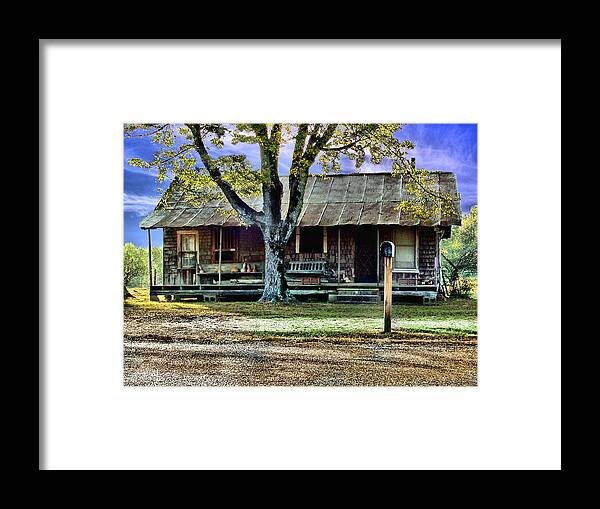 Old Framed Print featuring the photograph Grandmas House by Bob Welch
