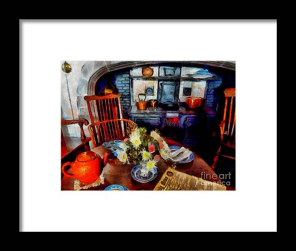 Grandma Framed Print featuring the photograph Grandma's Kitchen by Claire Bull