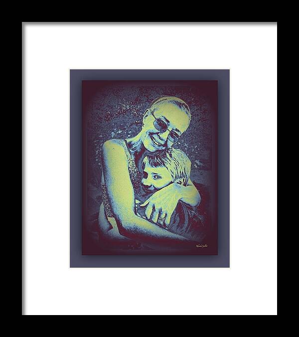  Framed Print featuring the mixed media Grandmother Love by YoMamaBird Rhonda