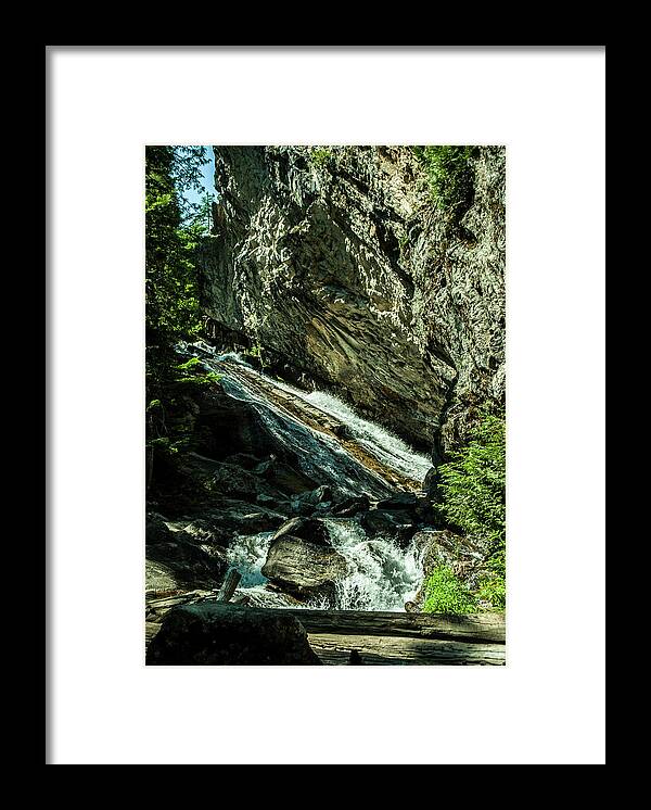 Granite Falls Framed Print featuring the photograph Granite Falls Of Ancient Cedars by Troy Stapek