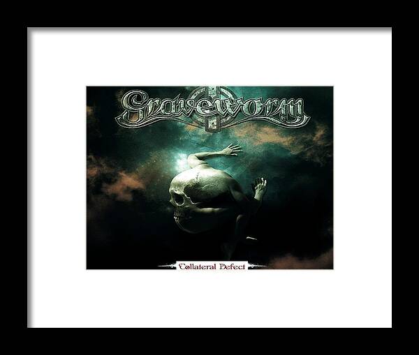 Graveworm Framed Print featuring the digital art Graveworm by Maye Loeser