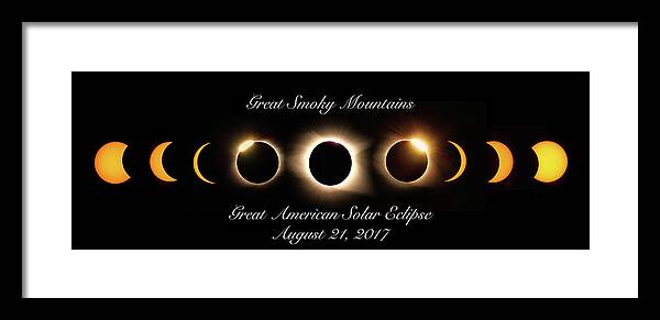 Solar Framed Print featuring the photograph Great American Solar Eclipse by C Renee Martin