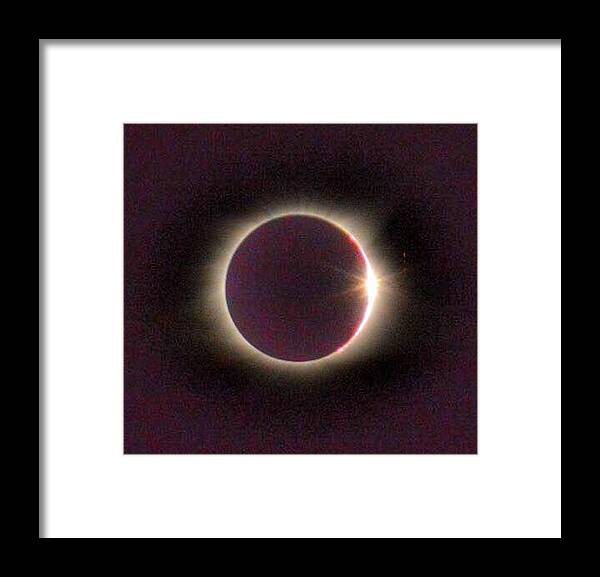Solar Eclipse Framed Print featuring the photograph Great American Solar Eclipse by Sumoflam Photography