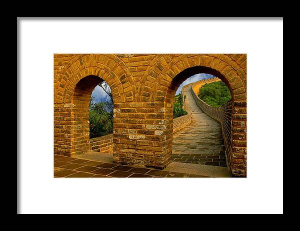 Great Wall Framed Print featuring the photograph Great Wall of China by Harry Spitz