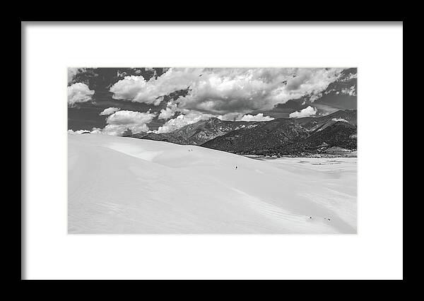 Colorado Framed Print featuring the photograph Great_Sand_Dunes_NP13bw by Kent Nancollas
