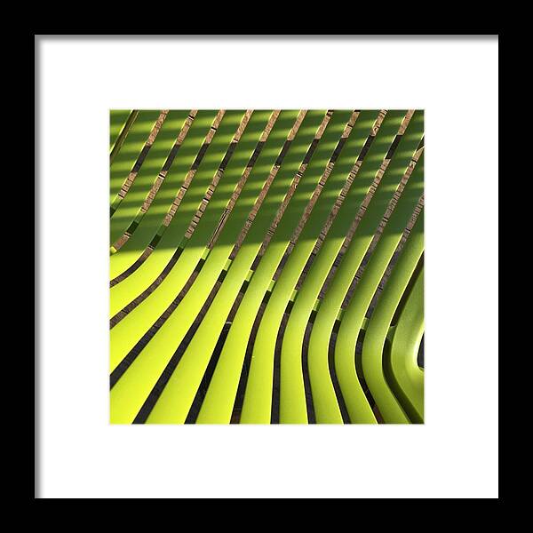 Juansilvaphotos Framed Print featuring the photograph Green Chair Seen From Above by Juan Silva