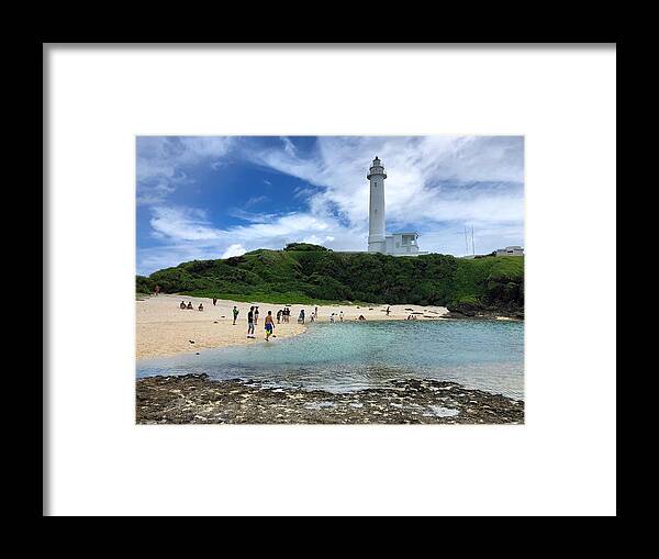 Green Island Framed Print featuring the photograph Green Island Beach by Brian Eberly