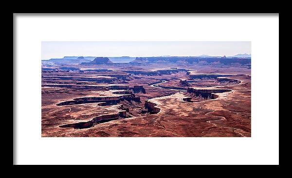 Photo Designs By Suzanne Stout Framed Print featuring the photograph Green River Overlook by Suzanne Stout
