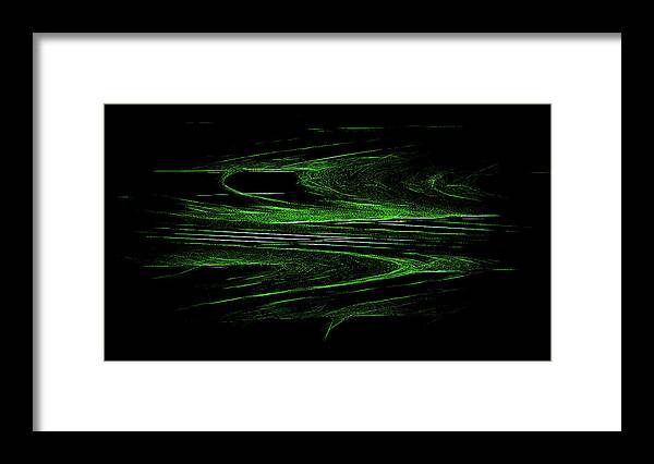 Green Framed Print featuring the photograph Green Splash by Cathy Anderson