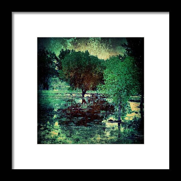 Photography Framed Print featuring the photograph Greenscape by Kathleen Messmer