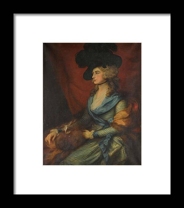 F. Greenwood A Copy After The Portrait Of Mrs Siddons Framed Print featuring the painting Greenwood A COPY AFTER THE PORTRAIT OF MRS SIDDONS by MotionAge Designs