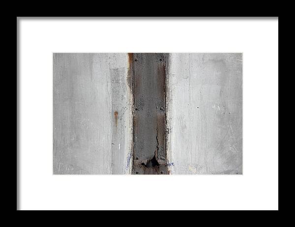 Grey Framed Print featuring the photograph Grey Stripe Also by Kreddible Trout