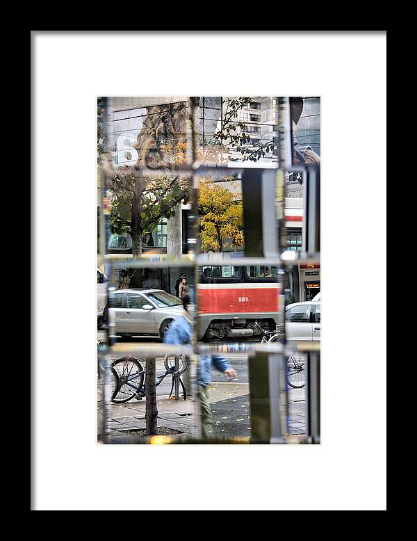 Reflection Framed Print featuring the photograph ...gridlock.. by Russell Styles