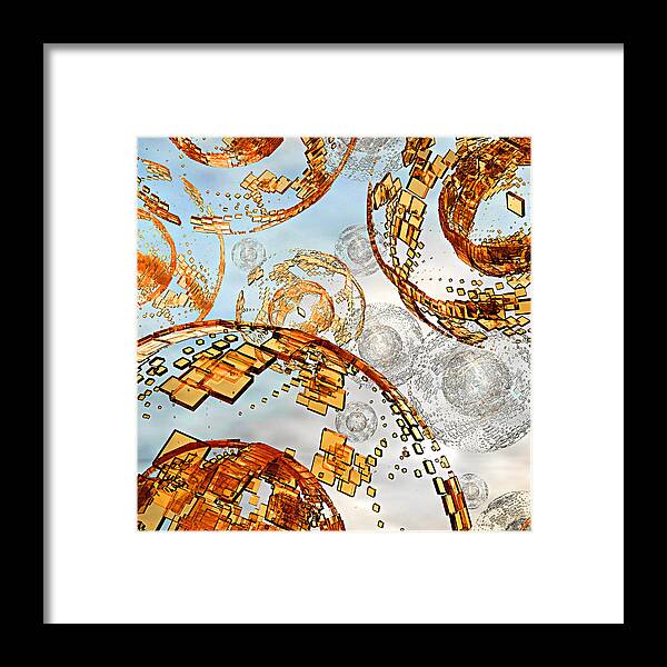 Abstract Framed Print featuring the digital art Groboto Experiment 7 by Peter J Sucy