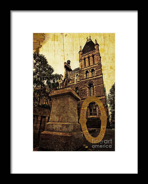 Ormond Framed Print featuring the photograph Grungy Melbourne Australia Alphabet Series Letter O Francis Ormo by Beverly Claire Kaiya