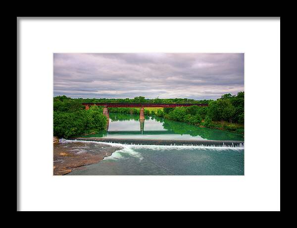 Faust Bridge Framed Print featuring the photograph Guadeloupe River by Kelly Wade