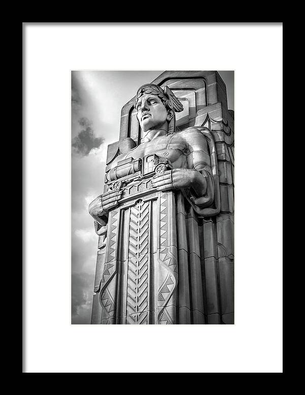 Cleveland Ohio Framed Print featuring the photograph Guardian of Transportation 2 by Michael Demagall