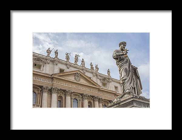 Vatican Framed Print featuring the photograph Guardiani by Brad Scott