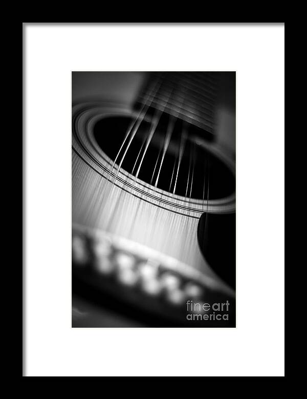 Guitar Framed Print featuring the photograph Guitar7 by Bob Mintie