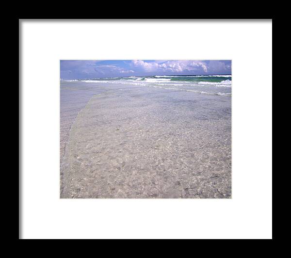 Water Framed Print featuring the photograph Gulf Shore by Nicole I Hamilton