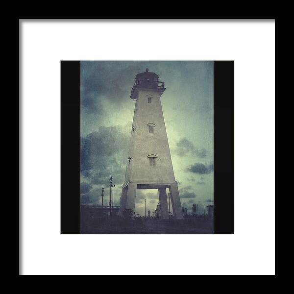 Lighthouse Framed Print featuring the photograph Gulfport Lighthouse #stackablesapp by Joan McCool