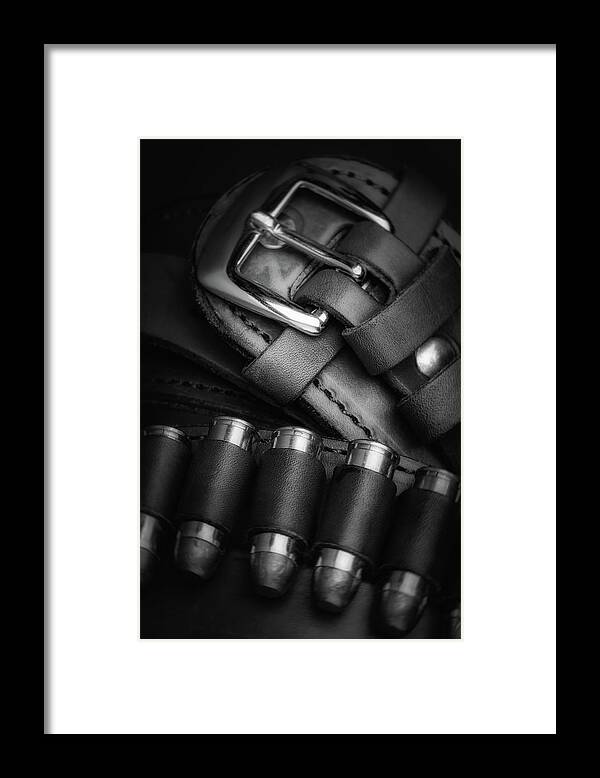 Colt Framed Print featuring the photograph Gunbelt by Tom Mc Nemar