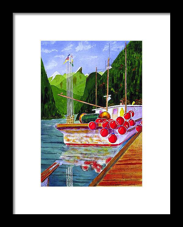 Seascape Framed Print featuring the painting Gunboat Slough Bouys by Buster Dight