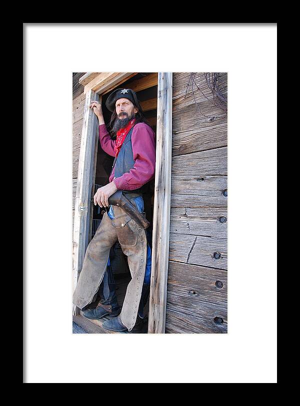 Cowboy Framed Print featuring the photograph Gunslinger by Irina ArchAngelSkaya
