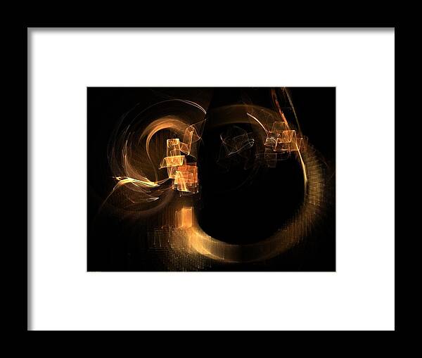Hadron Framed Print featuring the painting Hadron Collider by Shan Peck