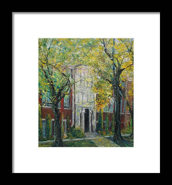 Malvern Framed Print featuring the painting Hail Ole Malvern High School by Robin Miller-Bookhout