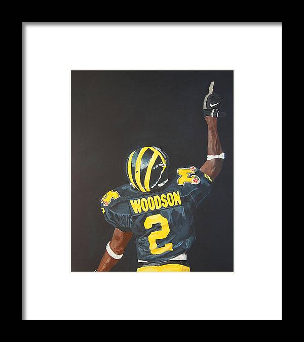 Heisman Framed Print featuring the painting Hail Yes by Travis Day