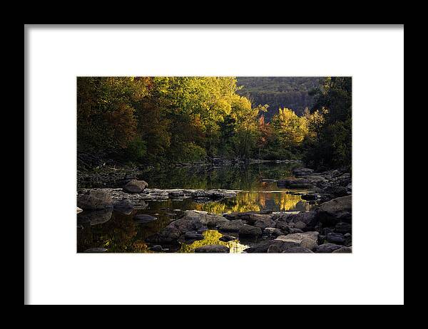 Fall Color Framed Print featuring the photograph Hailstone Sunrise Fall Color 2012 by Michael Dougherty