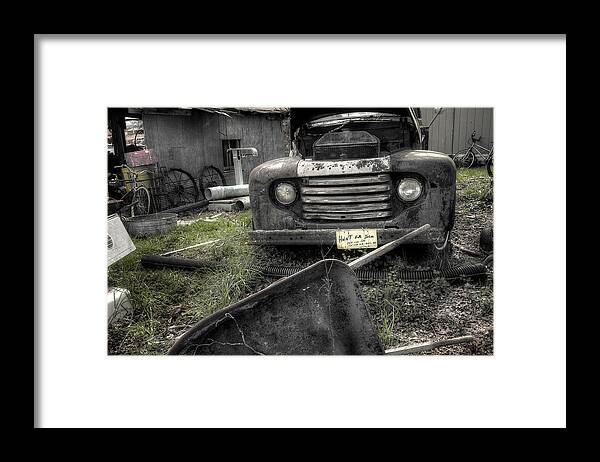 Truck Framed Print featuring the photograph Haint For Sale by Mike Eingle