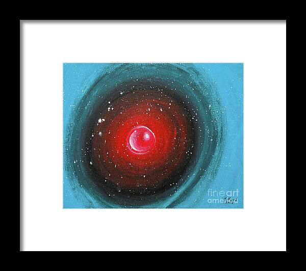 Painting Framed Print featuring the painting HAL by Stefanie Forck