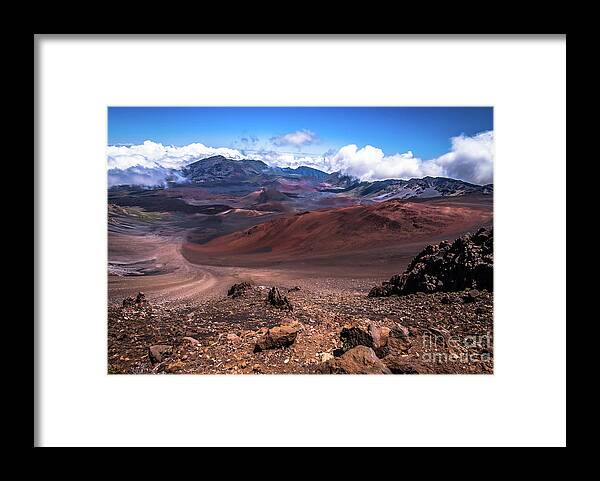 Haleakala Framed Print featuring the photograph Haleakala Crater #2 Maui by Blake Webster