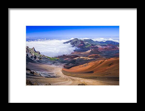 Haleakala Framed Print featuring the photograph Haleakala Craters Maui by Janis Knight