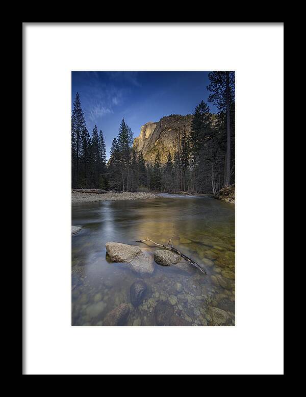 Half Dome Framed Print featuring the photograph Half Dome and the Merced by Rick Berk