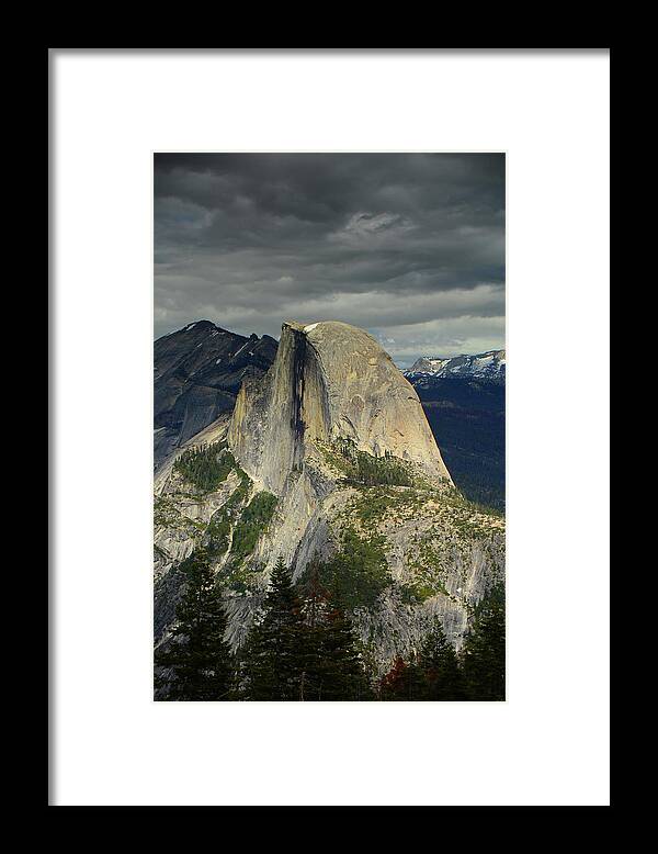 Pohono Trail Framed Print featuring the photograph Half Dome from Pohono Trail 2 by Raymond Salani III