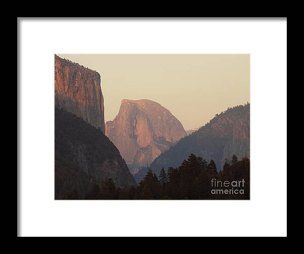 California Framed Print featuring the photograph Half Dome Rising In Distance by Max Allen