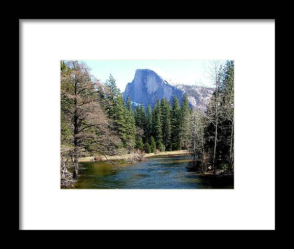 Scenic Framed Print featuring the photograph Half Dome by William Bitman