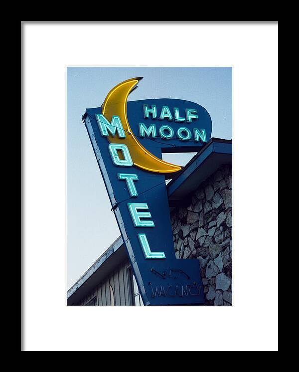 Half Moon Motel Framed Print featuring the photograph Half Moon Motel by Matthew Bamberg