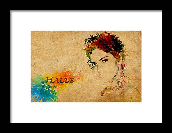 Berry Framed Print featuring the photograph Halle Berry by Manjot Singh Sachdeva