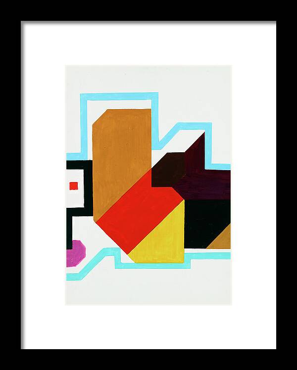 Abstract Framed Print featuring the painting Halleluja - Part VIII by Willy Wiedmann