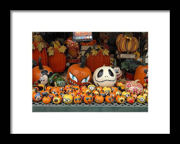 Pumpkins Framed Print featuring the photograph Halloween 176 by Joyce StJames