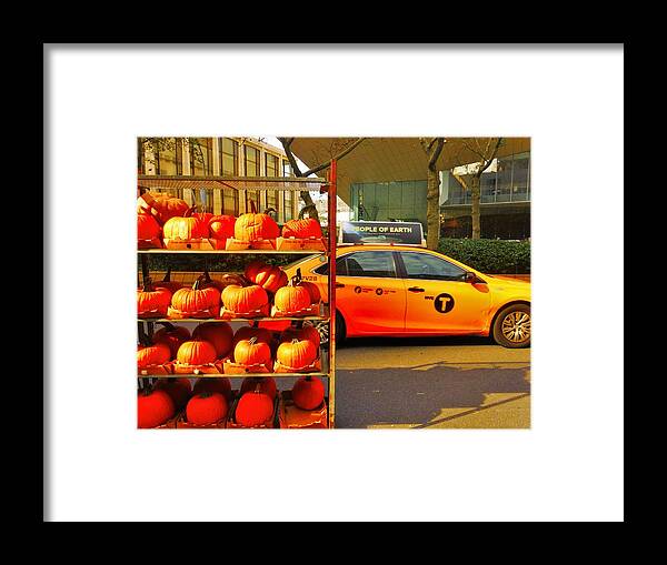Halloween Framed Print featuring the photograph Halloween in New York by Funkpix Photo Hunter