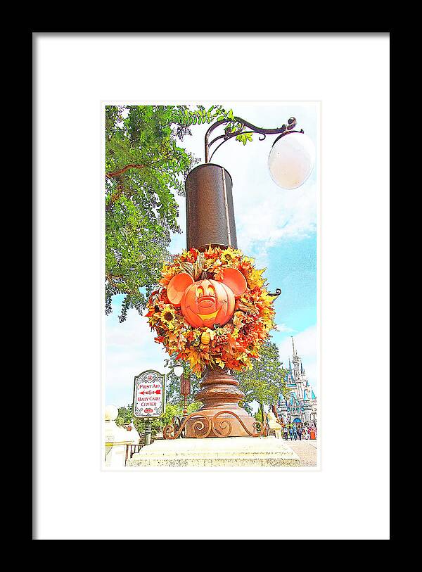 Halloween Framed Print featuring the photograph Halloween in Walt Disney World by A Macarthur Gurmankin