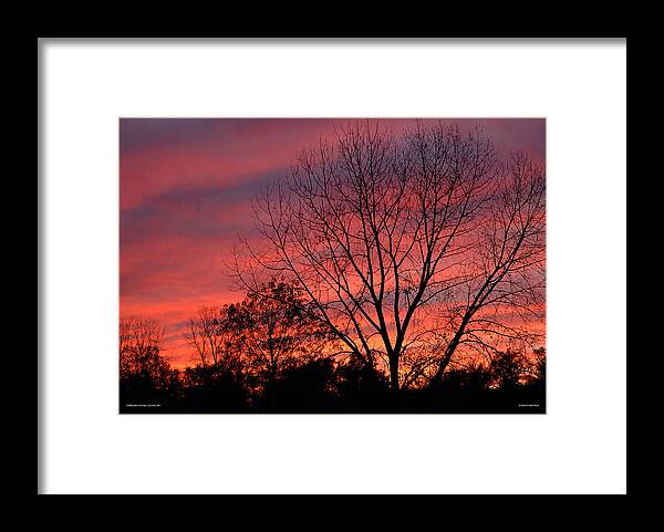 Sunset Framed Print featuring the photograph Halloween Sunset by Frank Mari