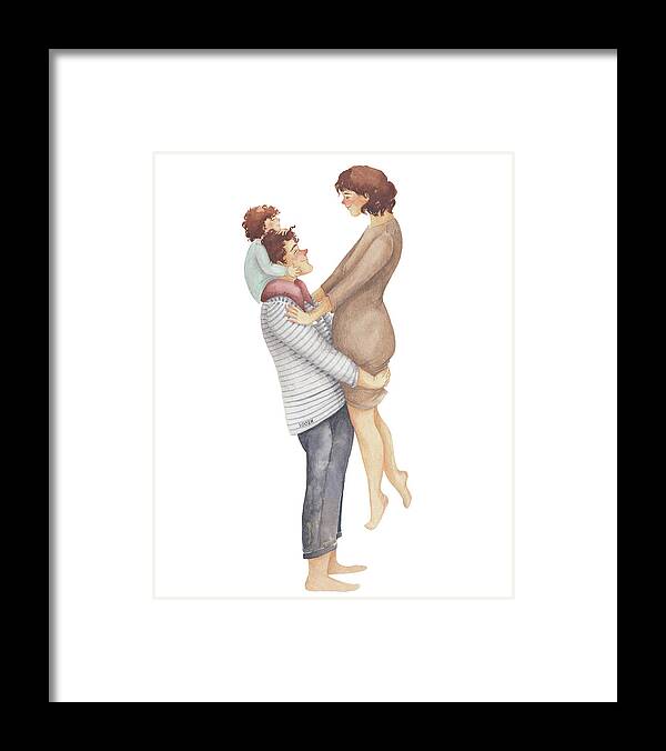Soosh Framed Print featuring the drawing Handful of Love by Soosh