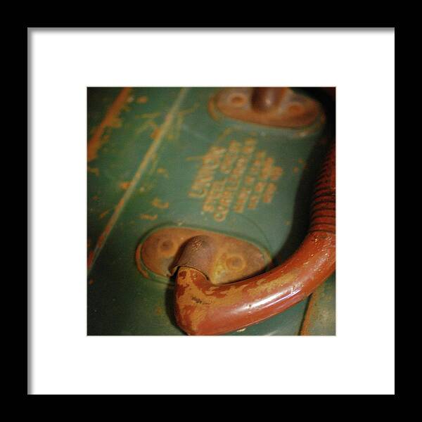 Work Box Framed Print featuring the photograph Handle on the past by Amee Cave