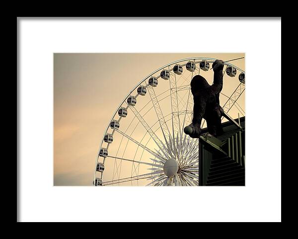 Hanging Framed Print featuring the photograph Hanging on the Wheel by Valentino Visentini